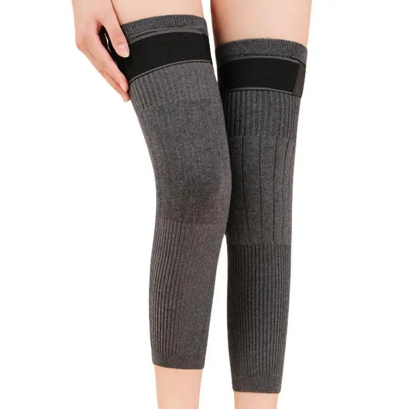 1 Pair Thermal Cashmere Knee Leg Warmers Stretchy Knee Brace Winter Warm Leg Sleeves Kneepads Muscle Joint Care Knee Support Pad
