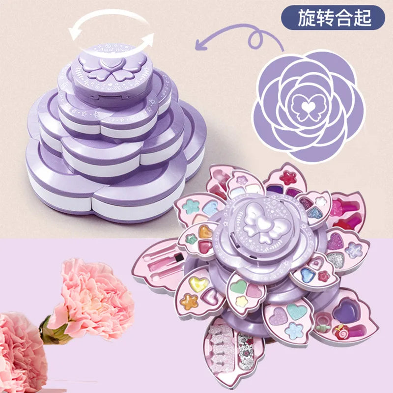 Children'S Cosmetics Toy Set Girl Makeup Box Playing House Toys Girl Makeup Princess Makeup Box Children'S Simulated Makeup Tool