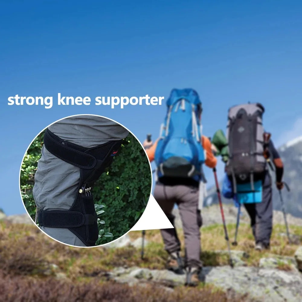 1 Pcs Knee Protection Booster Power Support Knee Pads Powerful Rebound Spring Force Sports Reduces Soreness Cold Leg Protection