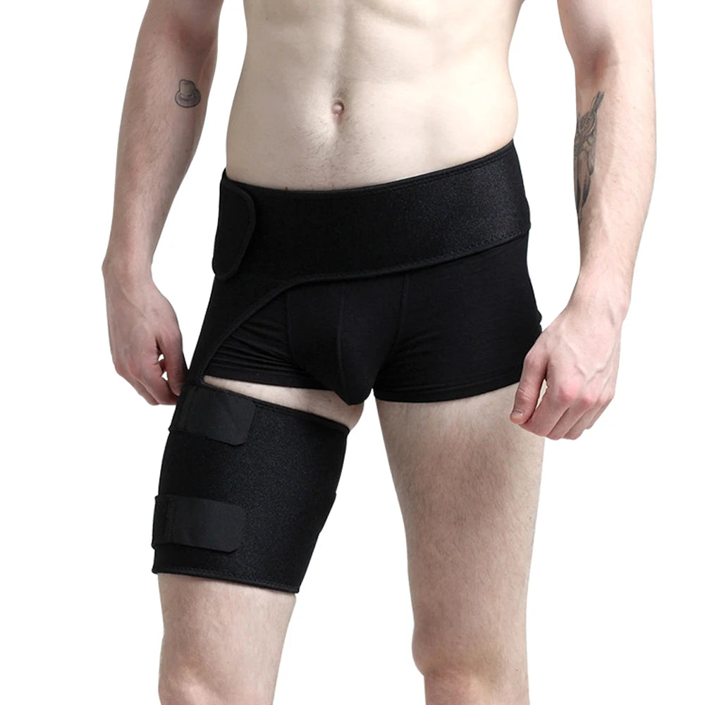 1PC Hip Support Belt Groin Support Sciatica Pain Relief Thigh Strap Compression Brace Joints Groin Arthritis Hip Protective Belt