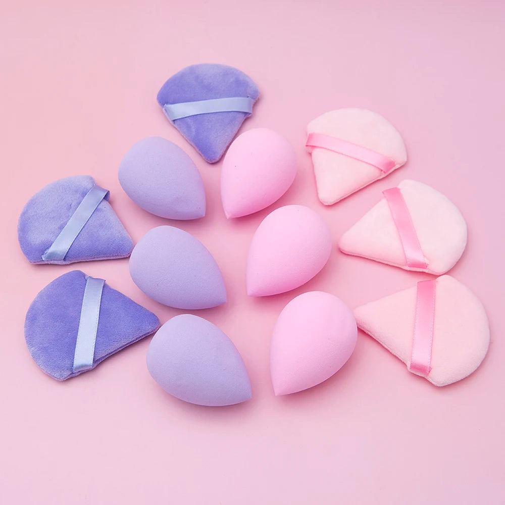 12PCS Makeup Tool Set Size Size Giant Soft Makeup Egg Makeup Powder Suitable for Base Makeup Corner Makeup Setting Novice Makeup