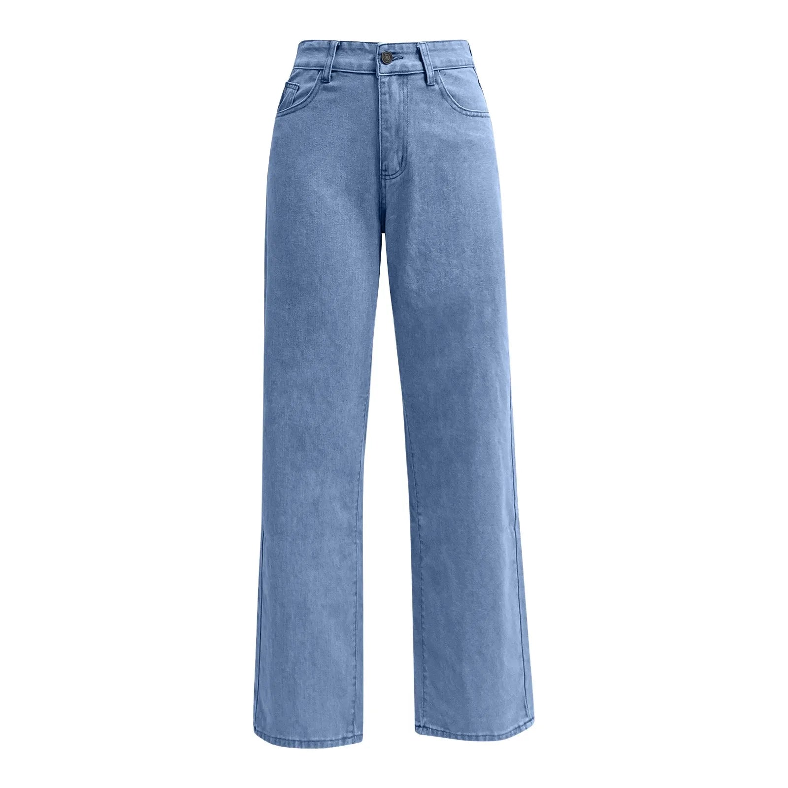 Women's High Waist Washed Women's Jeans Fashionable Versatile Straight Leg Pants Jeans Women Jean Pants Women Jeans Women 2025