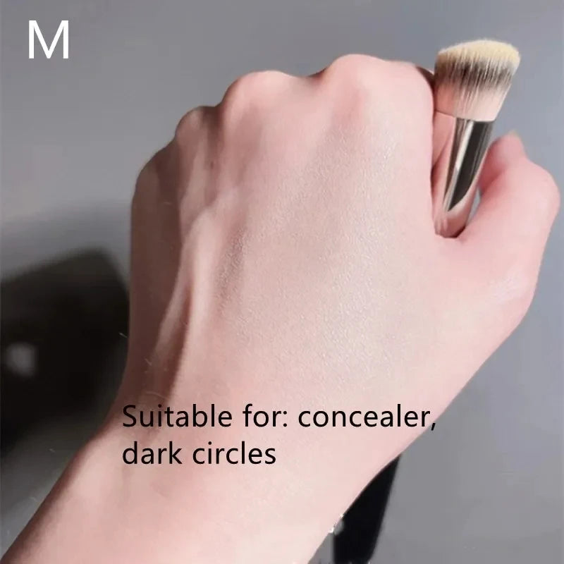 Pinceaux de maquillage, fond de teint, anti-cernes, biseautés, sans couture, synthétiques, anti-cernes, liquides, crèmes, pinceaux de contouring, outil de beauté