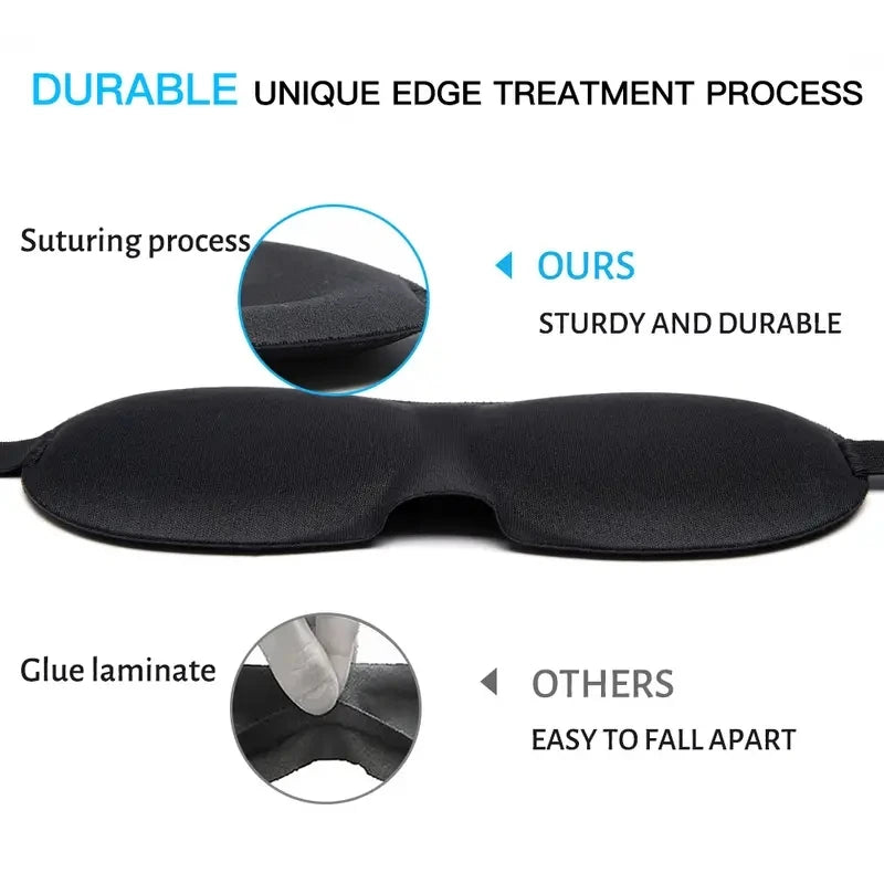 1 Piece 3D Sleep Mask Blindfold, Sleep Aid Soft Memory Foam Eye Mask, Suitable For Sleep Travel Blackout Sleep Mask Eye Mask