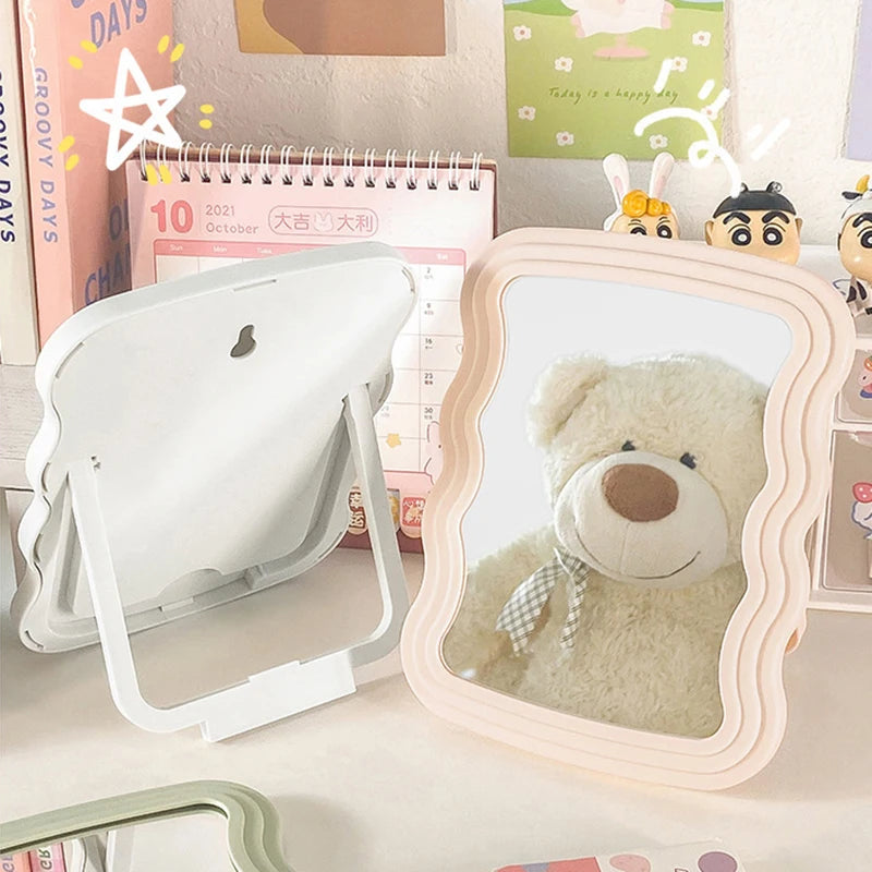 Irregular Makeup Mirrors Desktop Makeup Mirror Ins Cloud Makeup Mirror Aesthetic Room Decor Woman Makeup Supplies