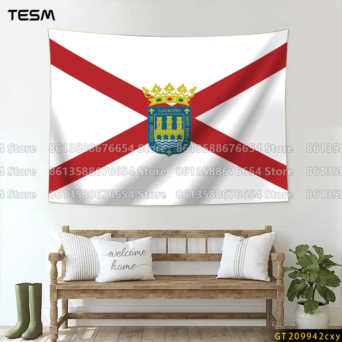 Wall Art Decor  Fabric Tapestry Wall Hanging  Living Room Bedroom Kitchen Dorm Decor Multi  Flag 3D printed pattern