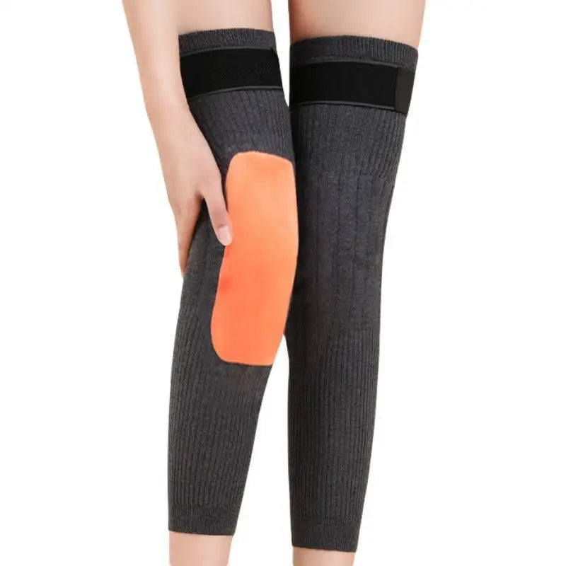 1 Pair Thermal Cashmere Knee Leg Warmers Stretchy Knee Brace Winter Warm Leg Sleeves Kneepads Muscle Joint Care Knee Support Pad