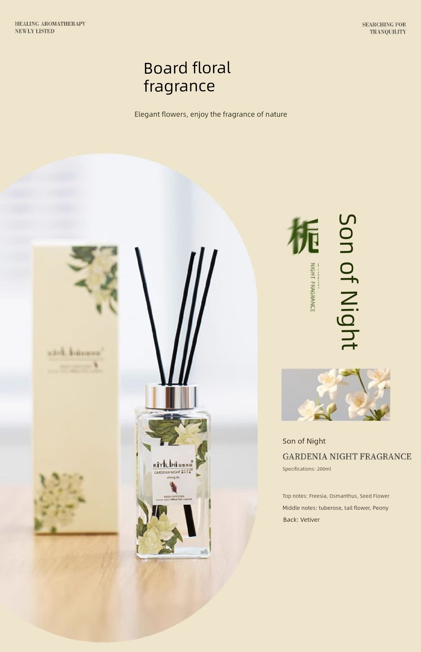 Kiyilihi Genuine Goods Gardenia Long-Lasting Car Aromatherapy