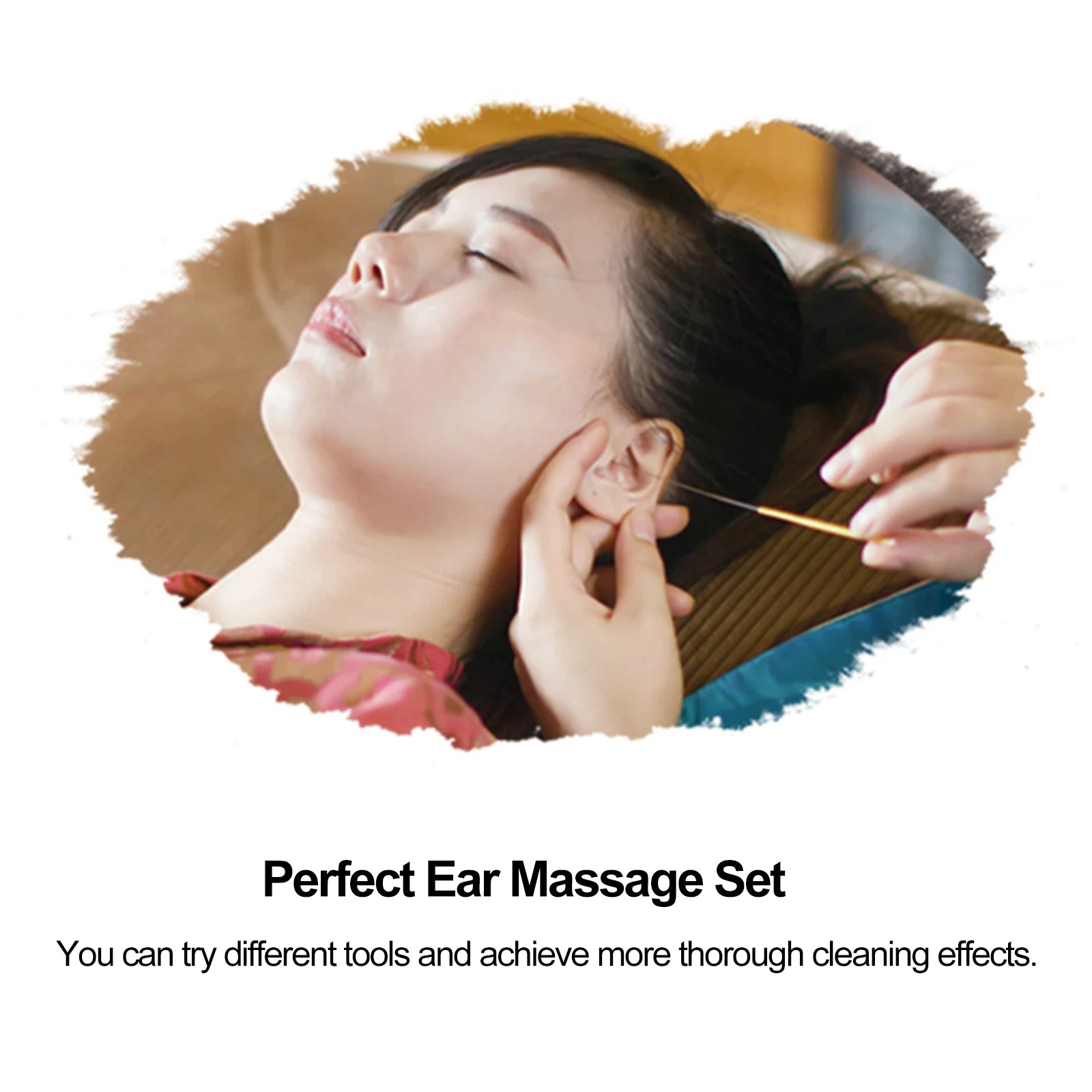 Ensemble de 10 masseurs d'oreilles, kits de nettoyage de cérumen, cure-oreille en plumes d'oie, dissolvant de cérumen, curette lumineuse, cure-oreille en plumes, cuillère en spirale