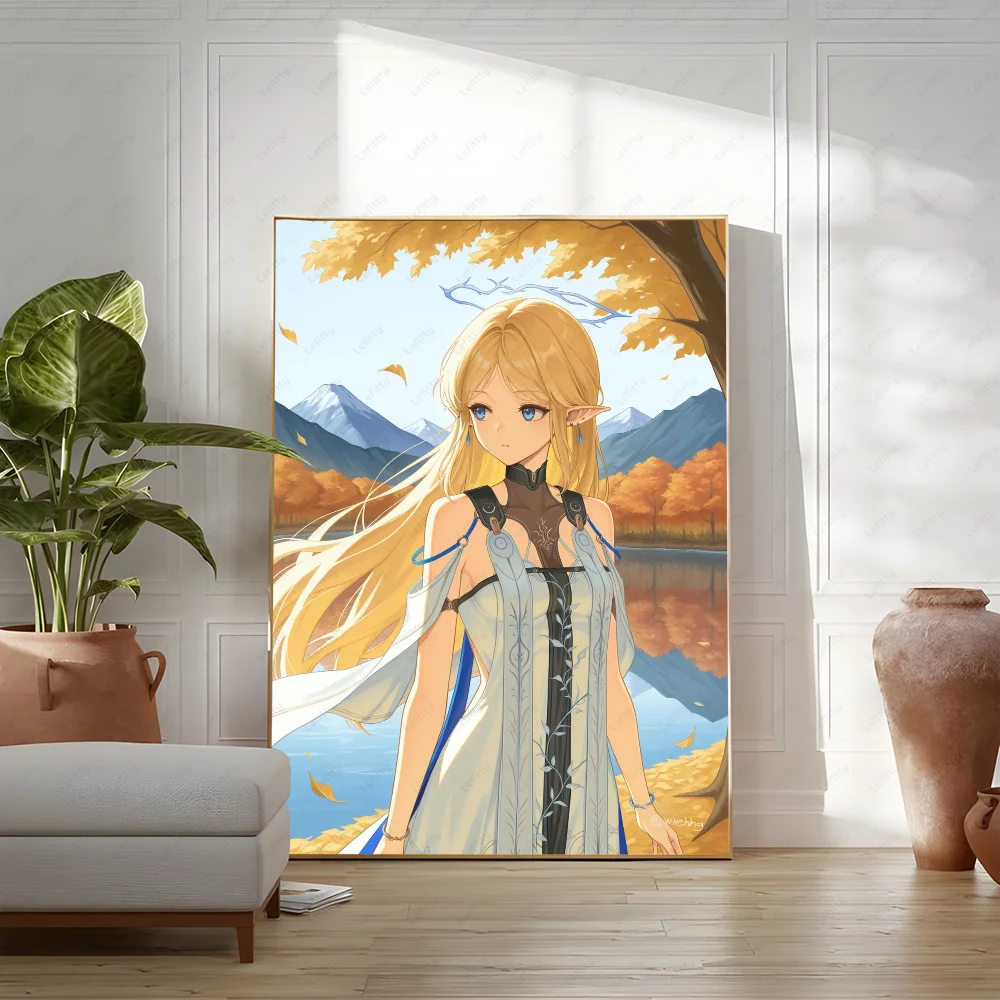 Affiche murale Wuwa Cartethyia Girl, peinture, étude, décoration d'intérieur nordique