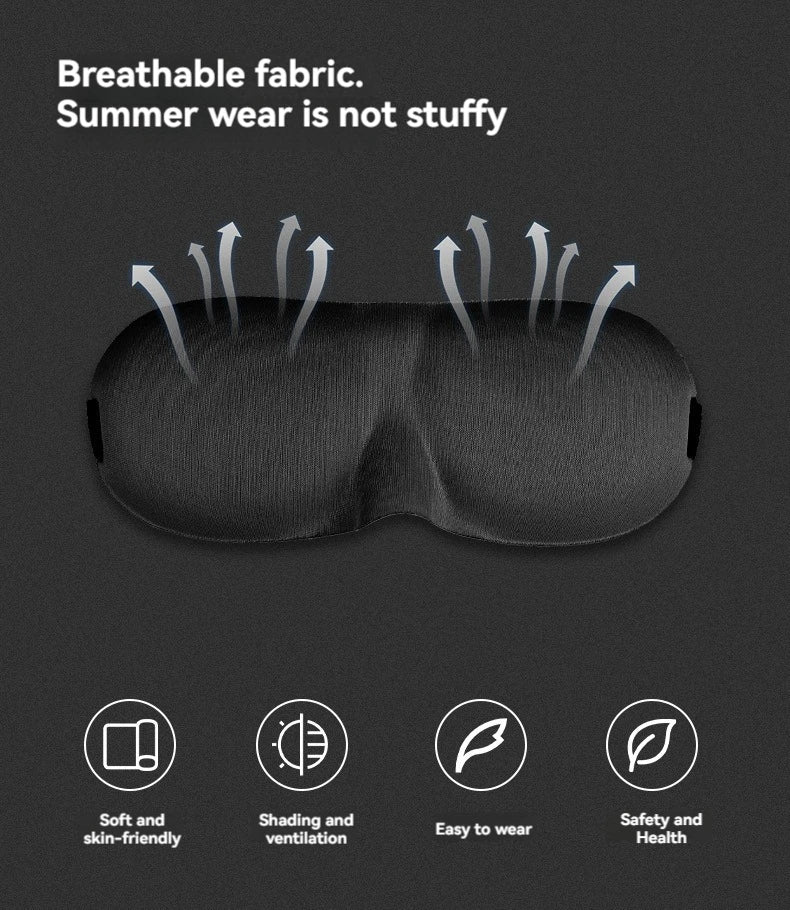 1 Piece 3D Sleep Mask Blindfold, Sleep Aid Soft Memory Foam Eye Mask, Suitable For Sleep Travel Blackout Sleep Mask Eye Mask