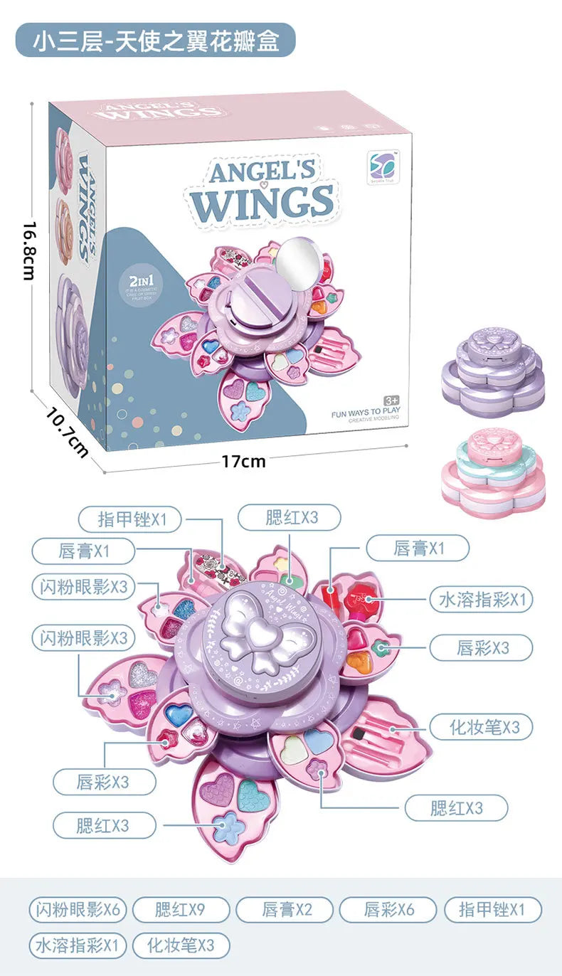 Children'S Cosmetics Toy Set Girl Makeup Box Playing House Toys Girl Makeup Princess Makeup Box Children'S Simulated Makeup Tool