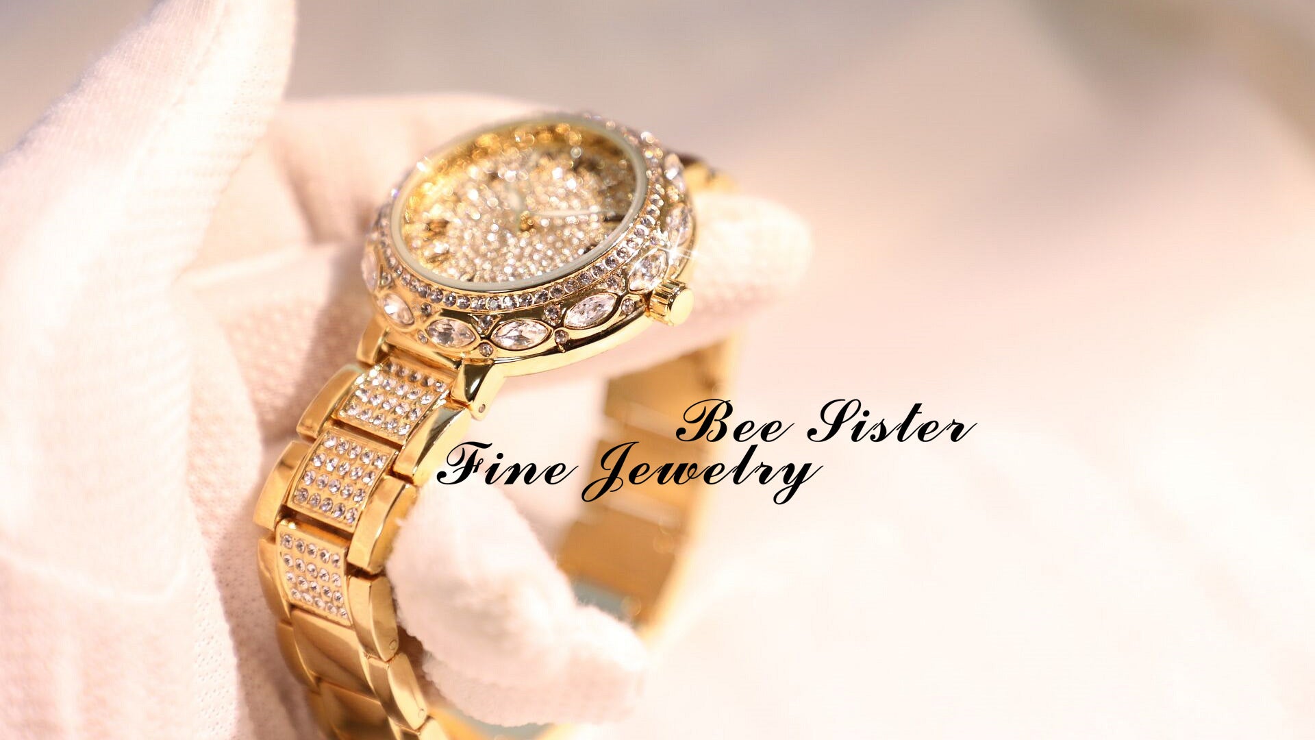 Radiant Quartz Womens Bracelet Watch - Sparkling Rhinestone Inlaid, Roman Numeral Dial, Elegant & Chic Design for Fashion-Forward Ladies