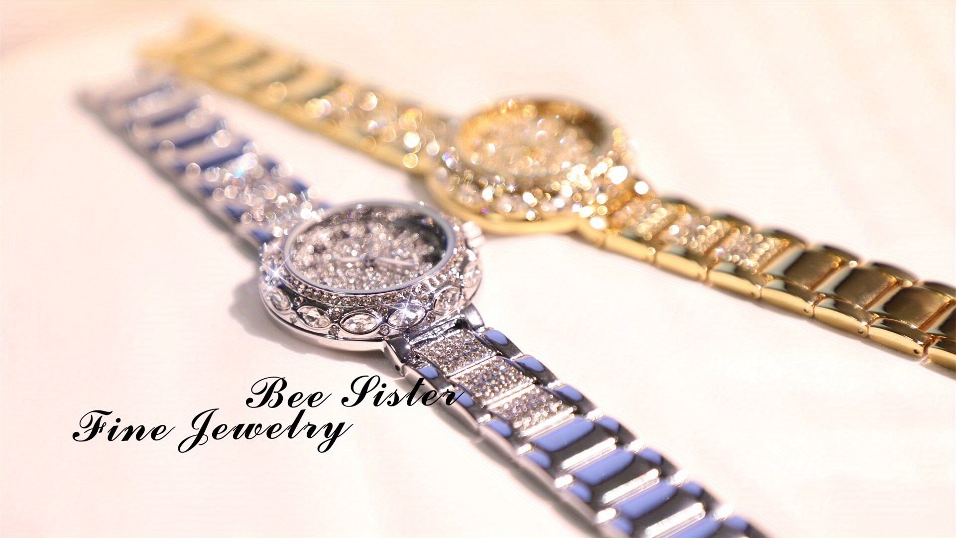Radiant Quartz Womens Bracelet Watch - Sparkling Rhinestone Inlaid, Roman Numeral Dial, Elegant & Chic Design for Fashion-Forward Ladies