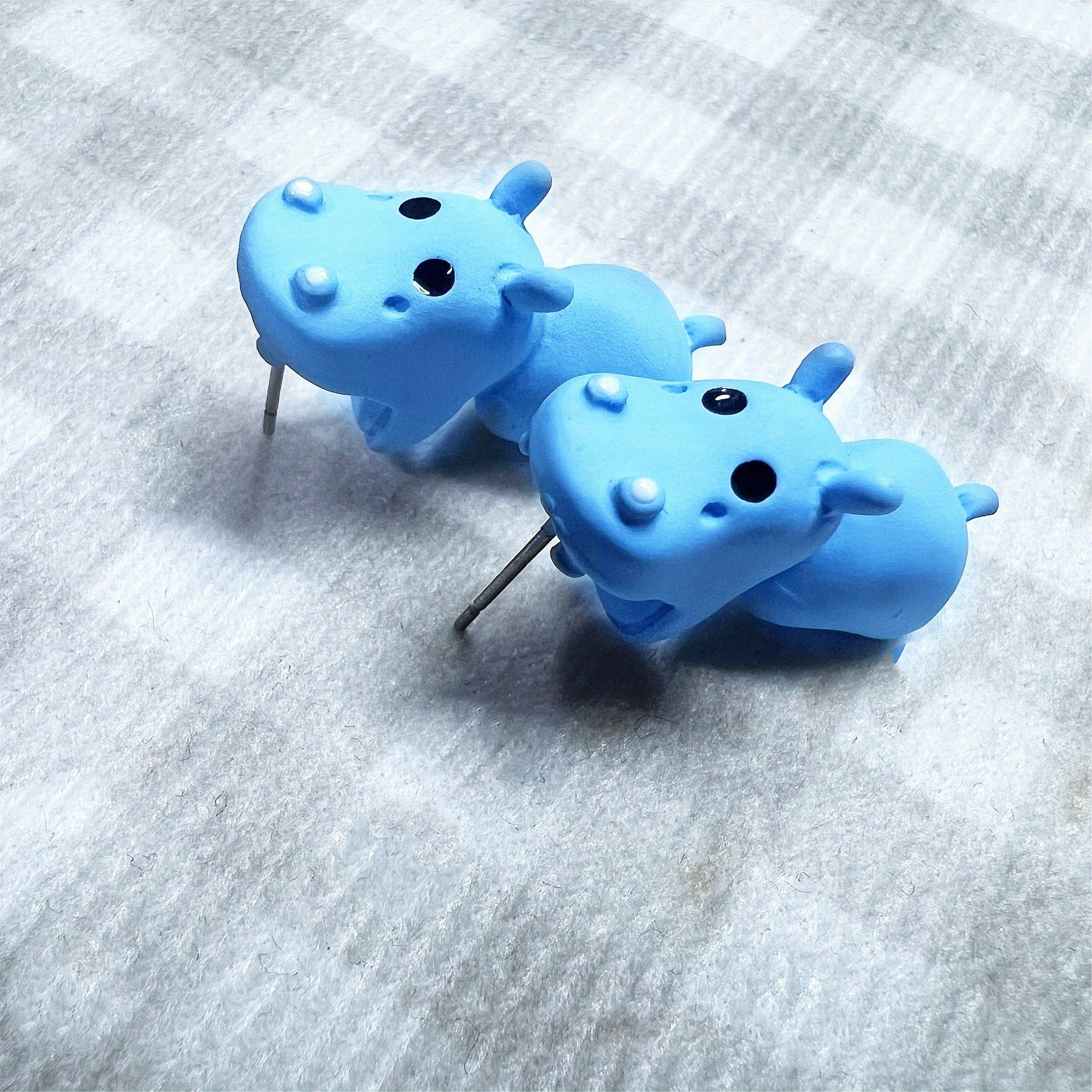 Charming Metal Cartoon Animal Earrings - Cute Dinosaur, Puppy & Whale Designs for Men and Women - Perfect Party Favors & Gifts, Clay Bite, Fashion Accessories