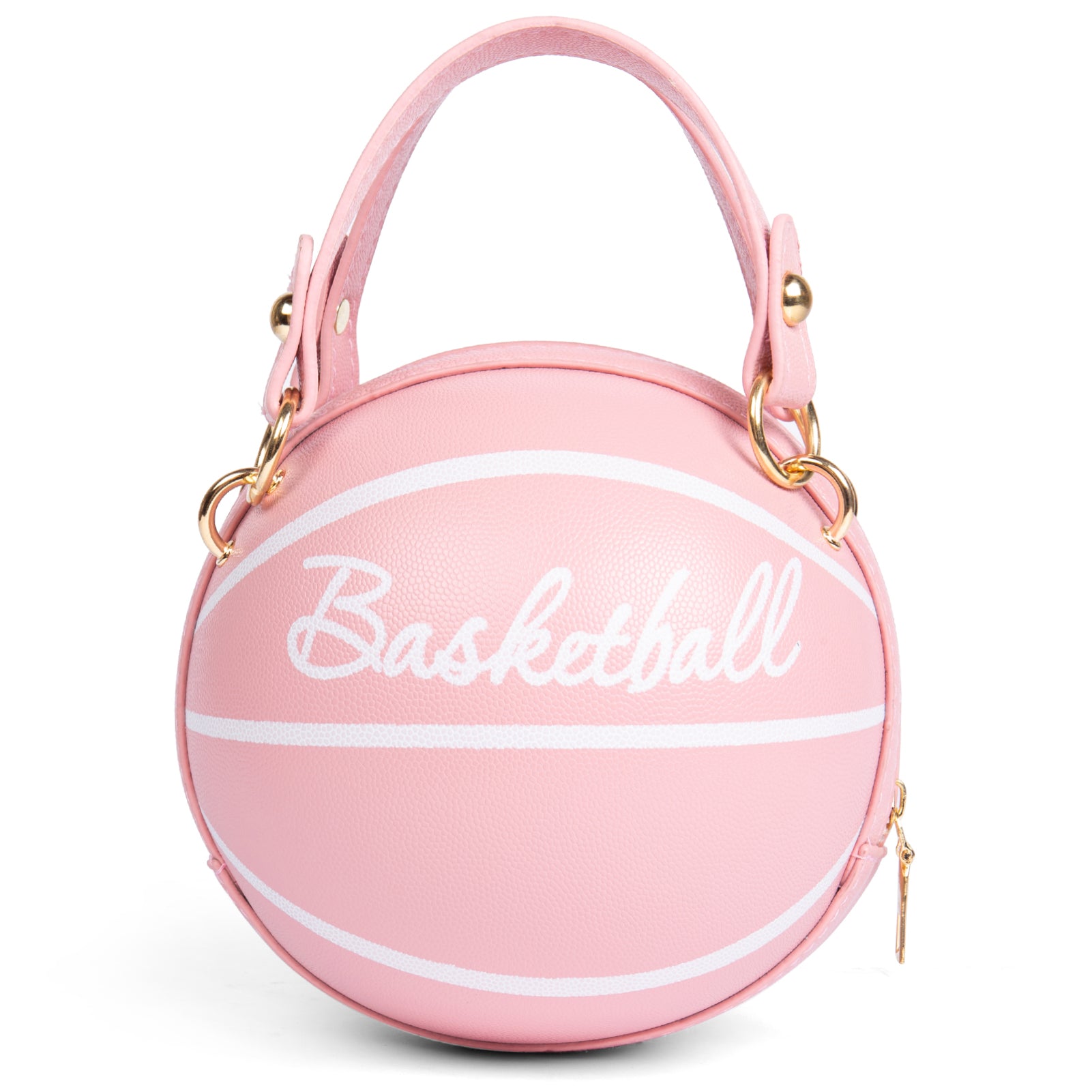 Fashion-Forward Basketball-Shaped Y2K Chain Bag - Retro-Trendy Crossbody & Shoulder Purse with Durable PU Leather, Chic Top Handle, and Adjustable Strap for Versatile Style