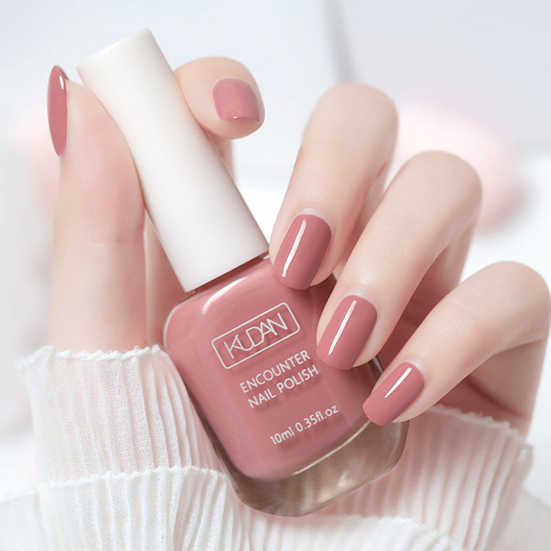 Vernis à ongles à séchage rapide 10 ml - Formule ultra-brillante et non toxique dans des tons rose, noir, blanc et rouge tendance - Parfait pour des manucures et des créations nail art en toute sécurité à domicile