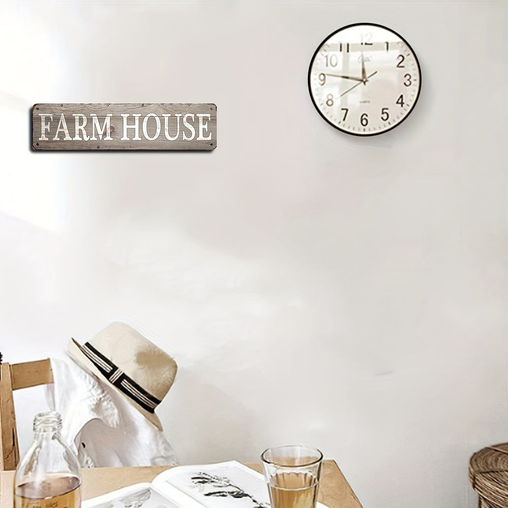 1pc Farm Fresh Retro Metal Sign - Unique Decorative Wall Art Signage for Primitive Farmhouse Kitchen Home Decor - 4x16/10cm*40cm, Versatile Room Decor for Kitchen, Room, Bar, Garage, Embracing Rustic, Retro, Vintage Style
