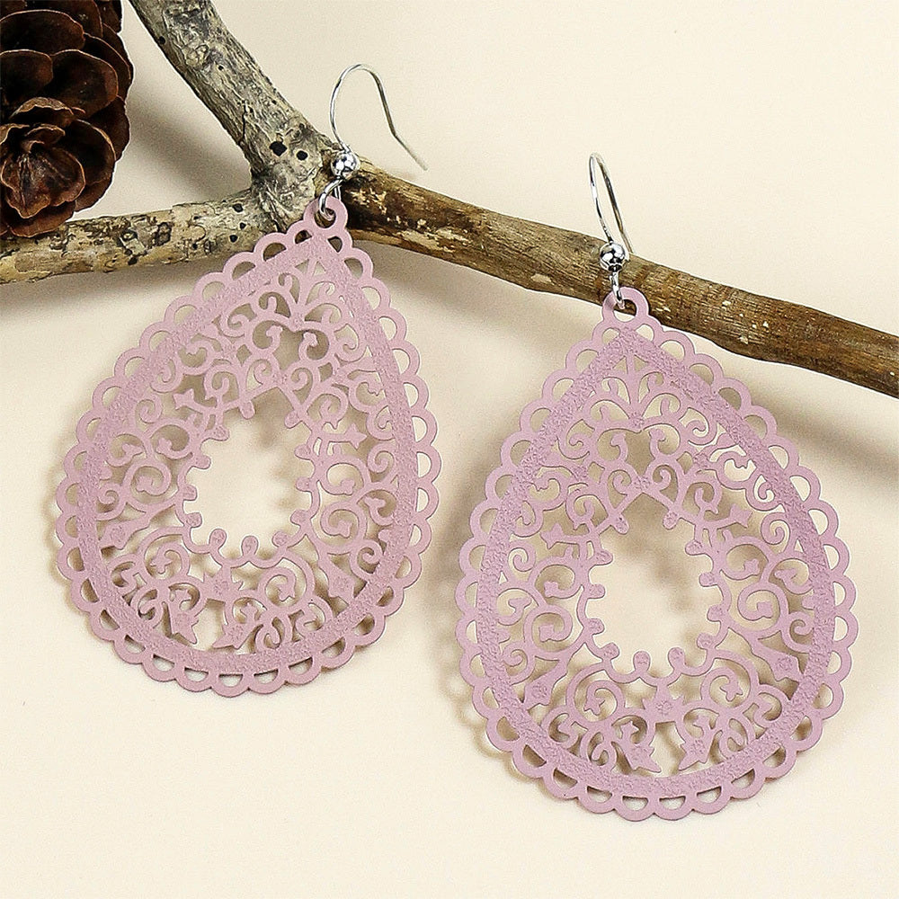 Enchanting Bohemian Dangle Earrings - Vibrant Waterdrop Shapes in Multicolor - Eye-Catching Party Fashion Ornaments for Women