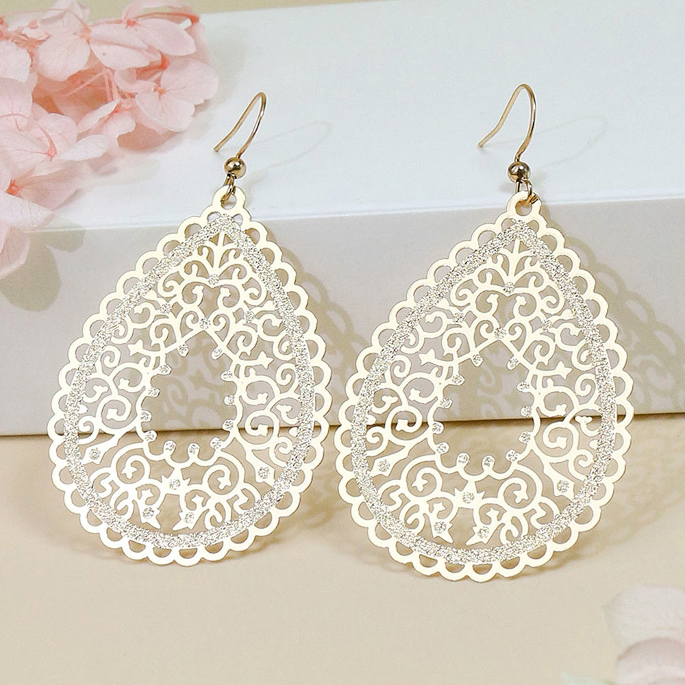 Enchanting Bohemian Dangle Earrings - Vibrant Waterdrop Shapes in Multicolor - Eye-Catching Party Fashion Ornaments for Women