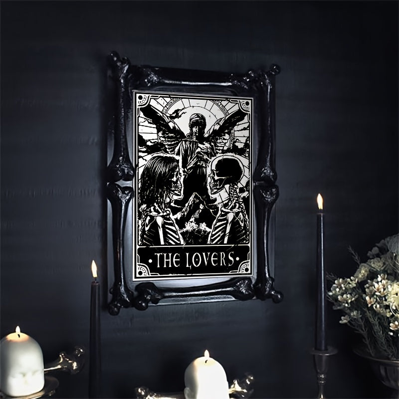 [3 affiches de tarot sombres] Lot de 3 affiches de tarot sombres et noires, décoration murale pour chambre à coucher ou bureau, sans cadre