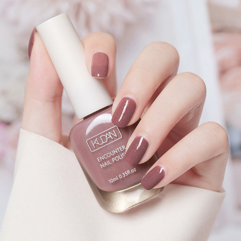 Vernis à ongles à séchage rapide 10 ml - Formule ultra-brillante et non toxique dans des tons rose, noir, blanc et rouge tendance - Parfait pour des manucures et des créations nail art en toute sécurité à domicile