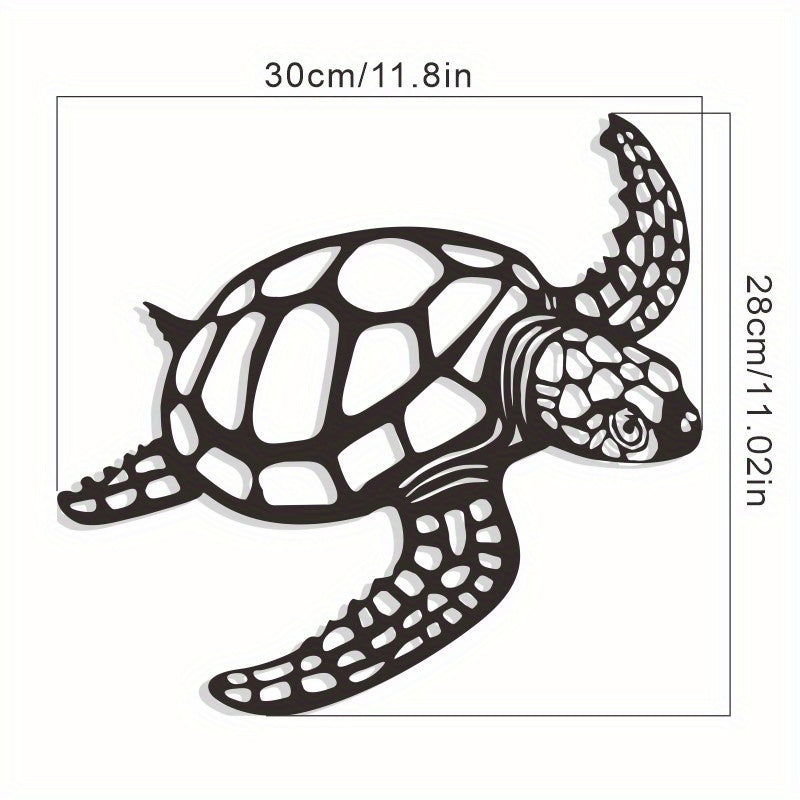 Les fabricants fournissent une station indépendante transfrontalière Art mural doré Tortue de mer Artisanat en métal doré Décorations de salon d'intérieur