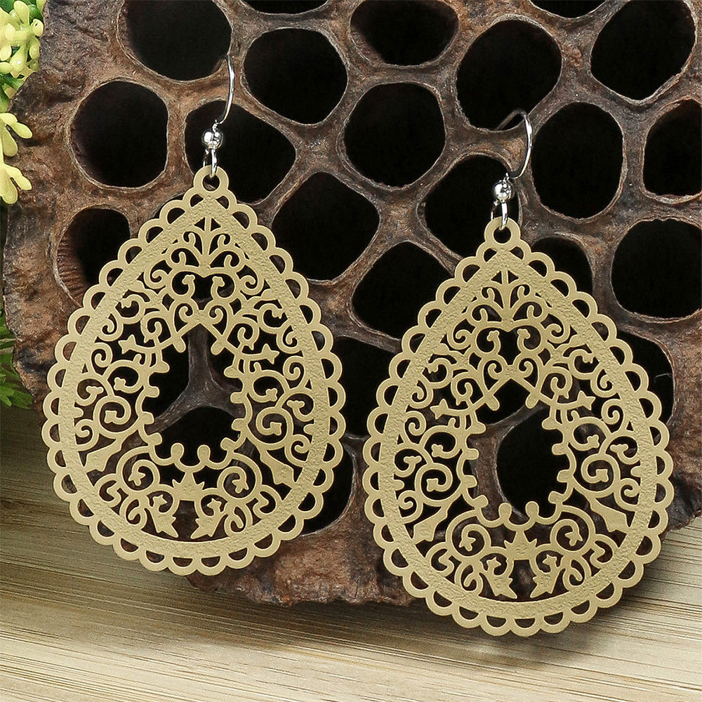 Enchanting Bohemian Dangle Earrings - Vibrant Waterdrop Shapes in Multicolor - Eye-Catching Party Fashion Ornaments for Women